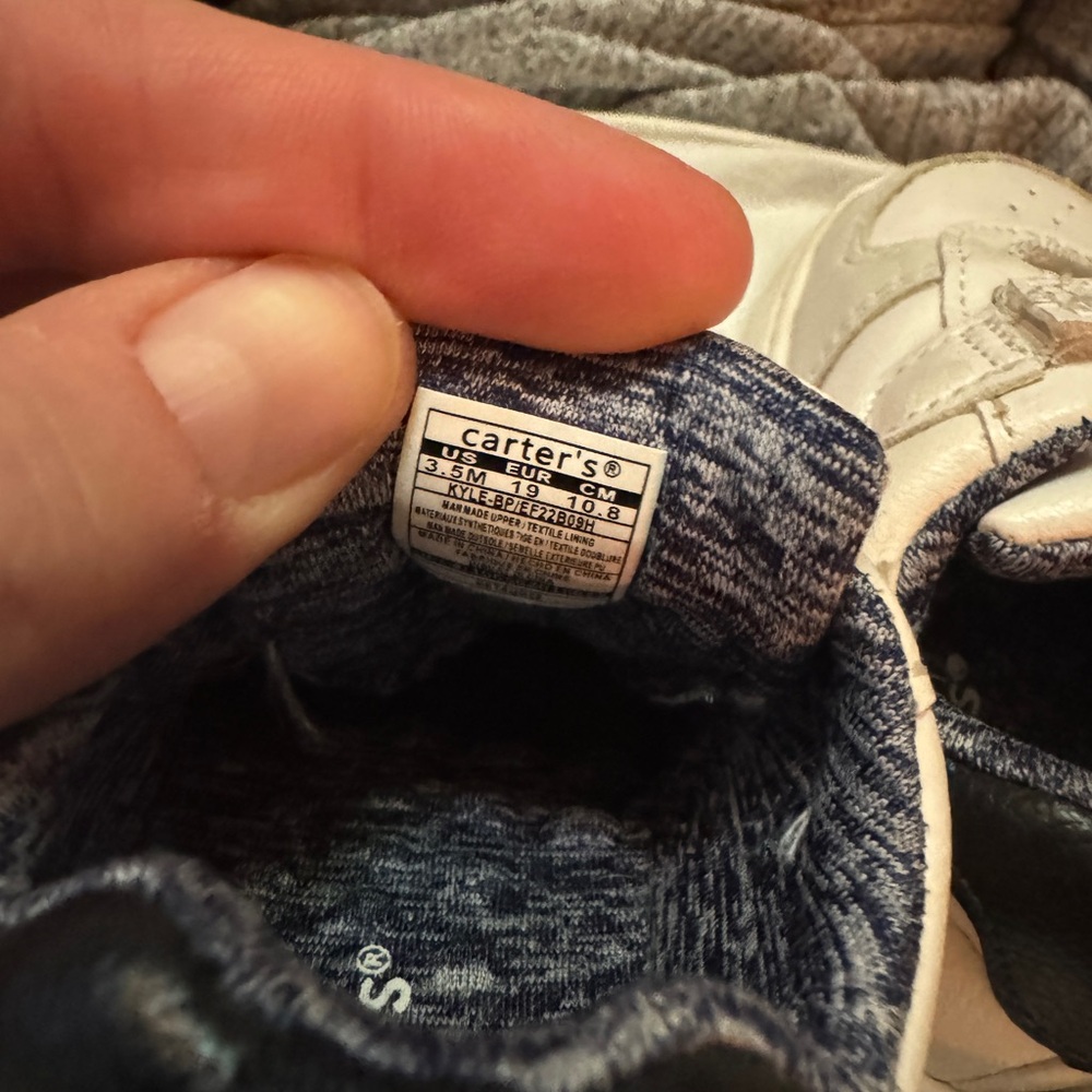Carter’s White Velcro Baby Sneaker - Picture 5 of 5